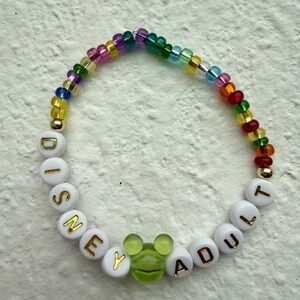 Disney Adult Handmade Beaded Bracelet 6.5 inches Disney Vacation Friendship
